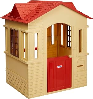 Little tikes Cape Cottage Playhouse with Working Doors, Windows, and Shutters - Tan