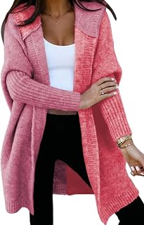 Astylish Women 2026 Hooded Knit Cardigan Sweaters Fall Clothes