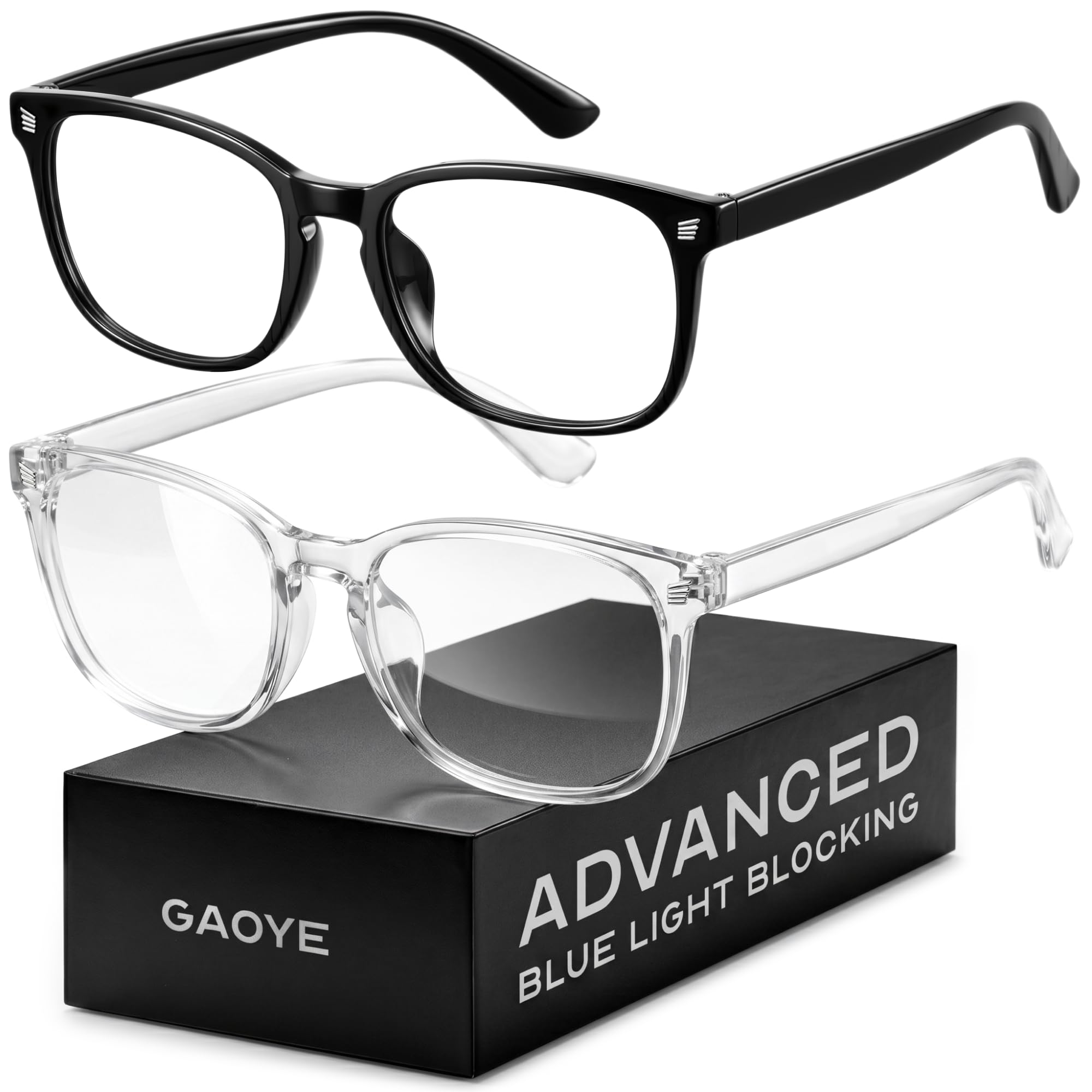 Gaoye Blue Light Blocking Glasses | Anti UV Ray, For Computers & Gaming, Square 