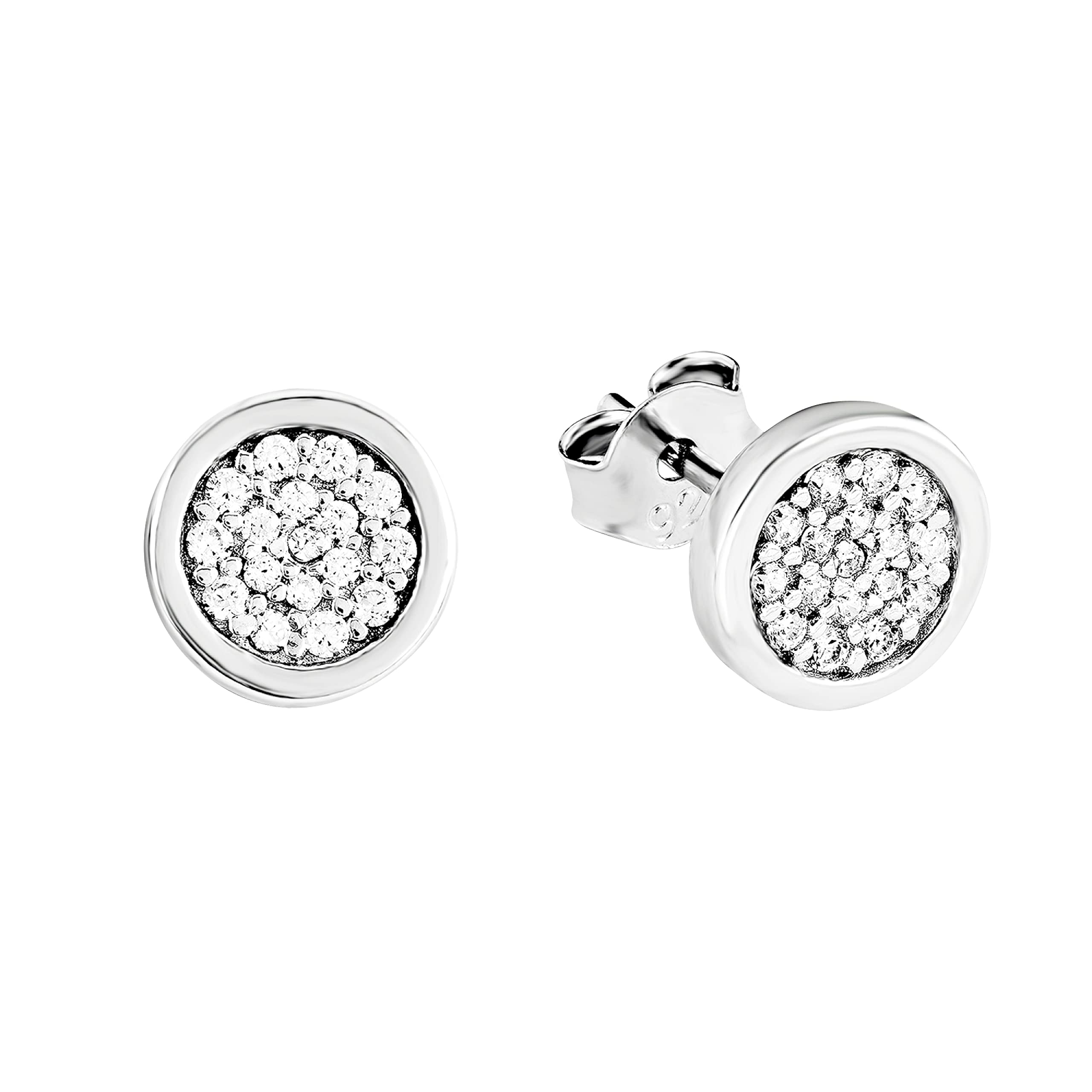 s.Oliver Stainless Steel/925 Sterling Silver Stud Earrings for Women Earrings - 