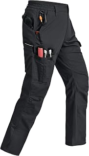 Rapoo Cargo Trousers Men's Outdoor Workwear Hiking Trousers Work Trousers Men Ripstop Tactical Trousers Summer with Multi Pockets