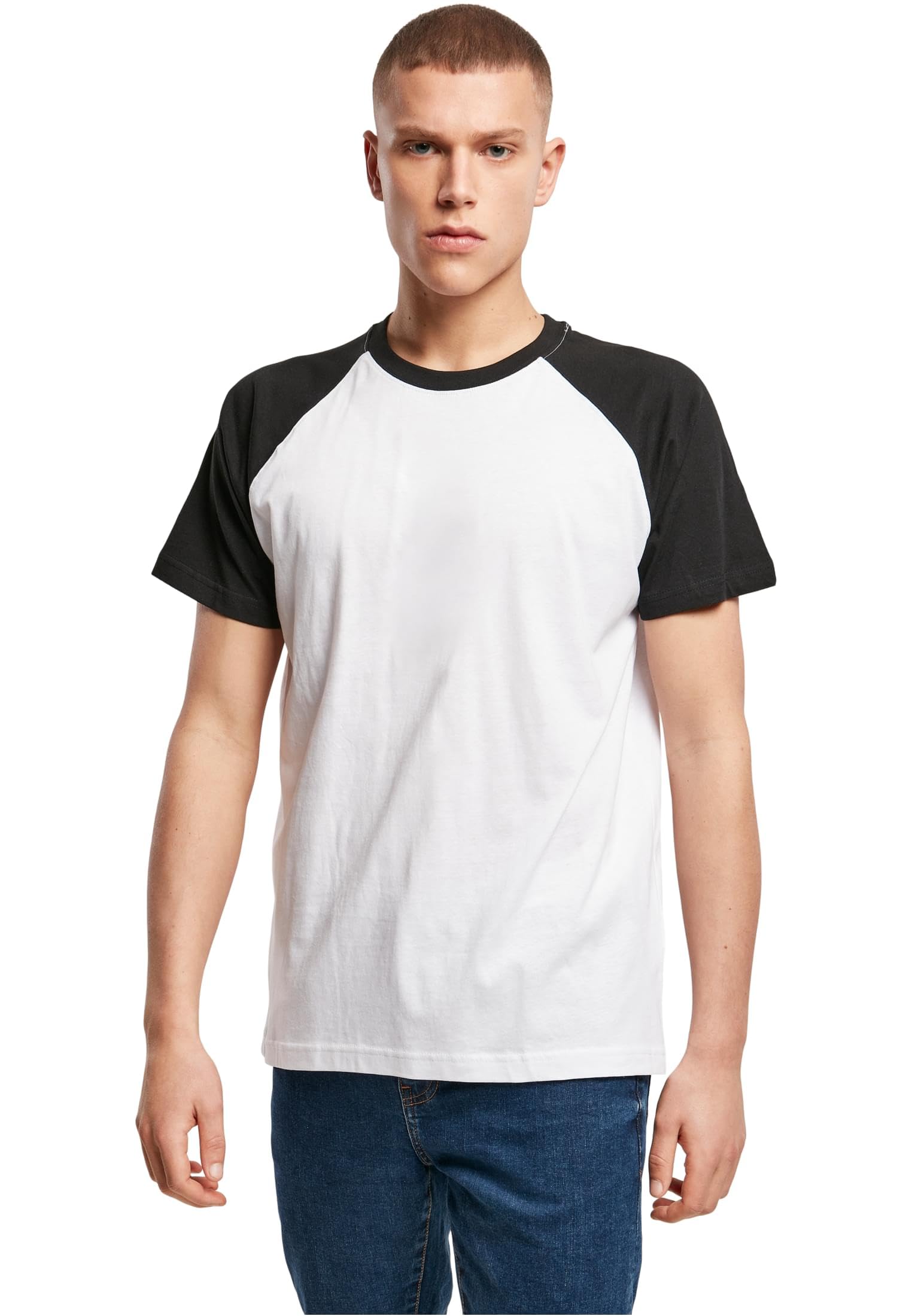 Build Your Brand Raglan Contrast Tee Men's T-Shirt