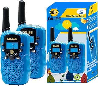 DILISS Kids Talks Toy for 3-12 Year Old Boys Girls Best Gift, 3 Miles Long Range for Outdoor Camping Game (Blue)