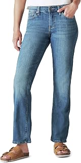 Lucky Brand Mid Rise Easy Rider Straight Fit Jeans - Jean Mujer
