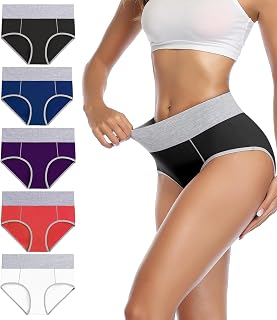 wirarpa Women's Cotton Underwear Waist Briefs