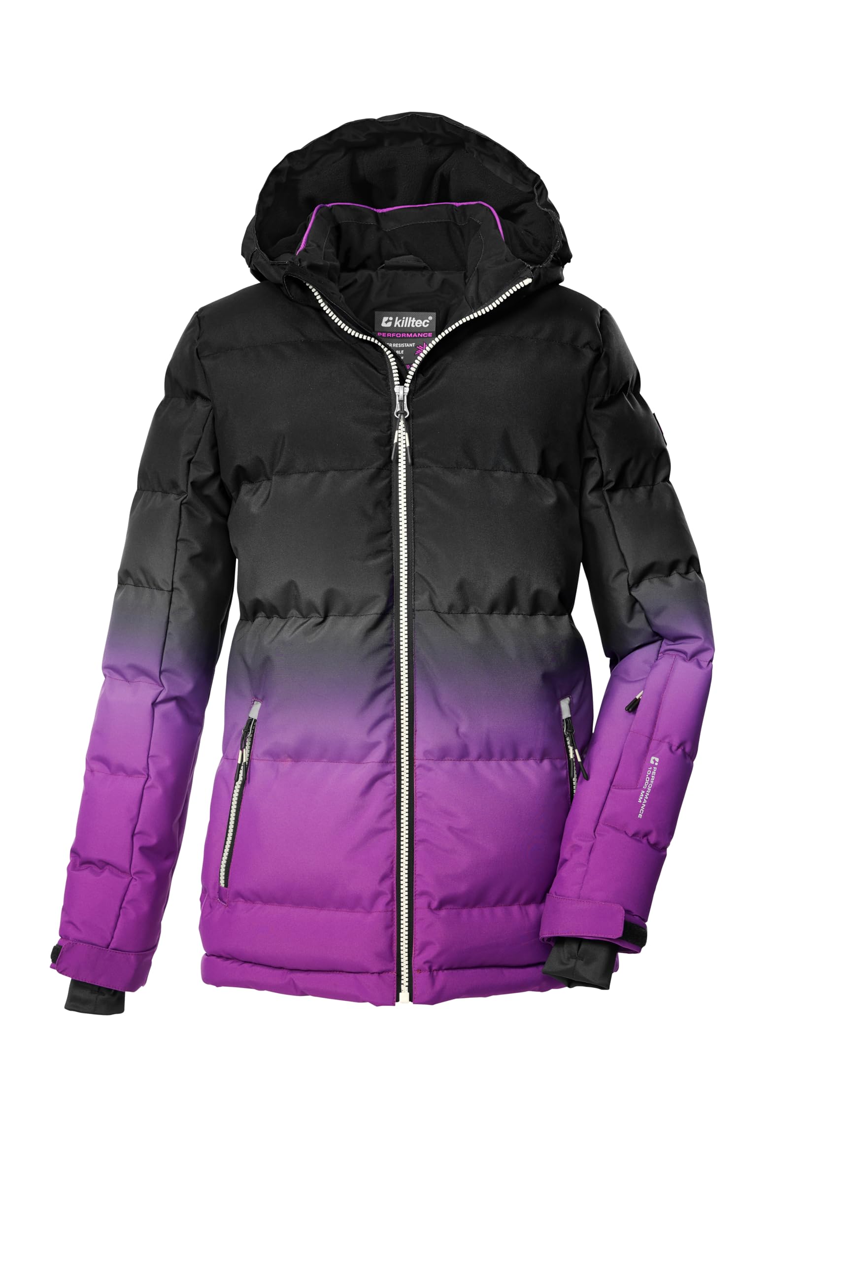 killtec Ksw 330 Grls Ski Qltd Jckt Ski Jacket/Padded Ski Jacket with Hood and Sn