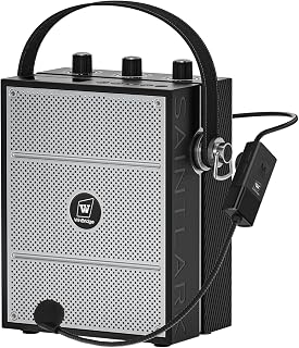 Voice Amplifier, 50W Bluetooth PA Speaker S98 with Wireless Headset Mic | Portable PA System for Teachers, Trainers, Meetings & Events, Rechargeable with Shoulder Strap, USB, TF & AUX