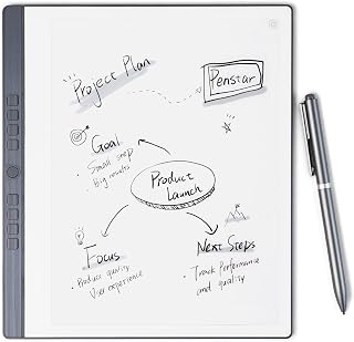 Penstar eNote2 Paper Tablet – E-Ink Digital Notebook, 10.3” AI Note-Taking Tablet, 8192 Levels Pressure, 128GB Storage, 6500mAh Battery, Ereader with Pen and Leather Folio Cover Buddle