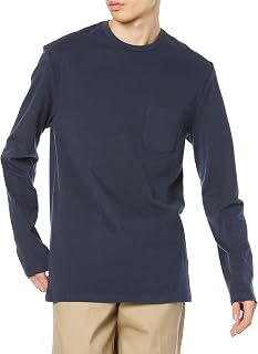 [Amazon Essentials] Tシャツ スリムフィット 長袖 メンズ