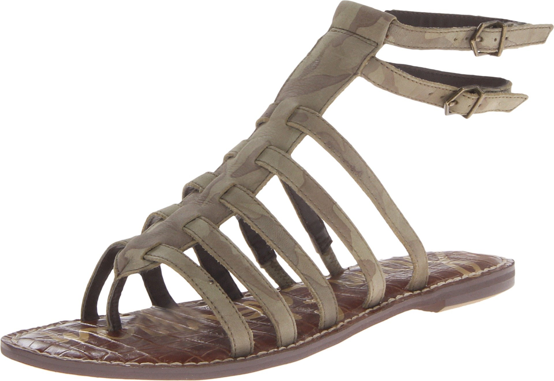 Sam Edelman Gilda Gladiator Sandalo Donna Verde Oliva 34.5 EU, Verde Oliva, 35 E