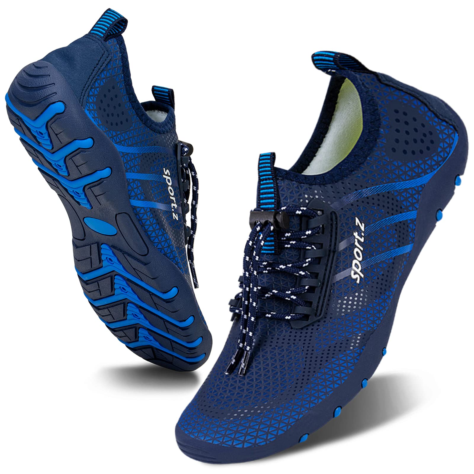 WateLves Water Shoes Mens Womens Barefoot Beach Swim Shoes Quick-Dry Aqua Socks 