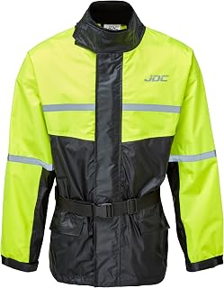 JDC High Visibility Waterproof Motorcycle Rain Jacket - Shield