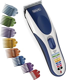 Wahl Color Pro Cordless Rechargeable Hair Clipper &amp; Trimmer, Color Guards | Cordless At-Home Haircuts For Men, Women &amp; Children With Easy Match Color Coded Guide Combs – Model 9649P
