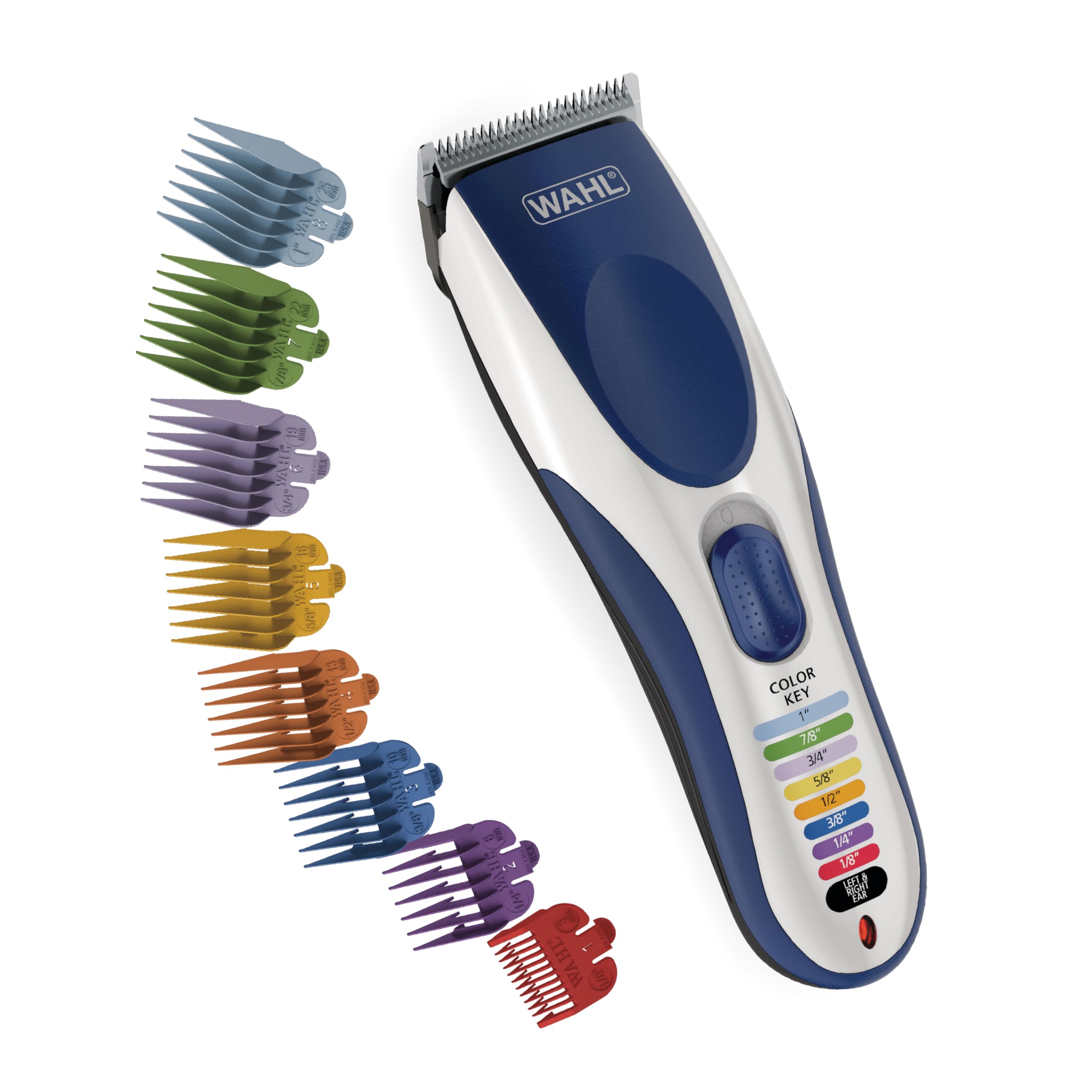 Wahl Color Pro Cordless Rechargeable Hair Clipper &amp; Trimmer, Color Guards | 