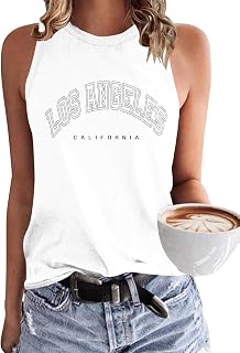 WNEEDU Summer Basic Tank Tops for Women 2024