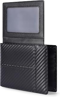 Swallowmall Wallet for Mens RFID Blocking Genuine Leather Bifold Wallets