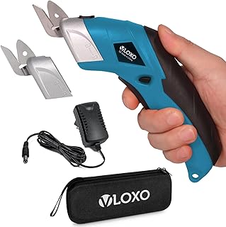 VLOXO Cordless Electric Scissors Electric Box Cutter with 2 Type Blades