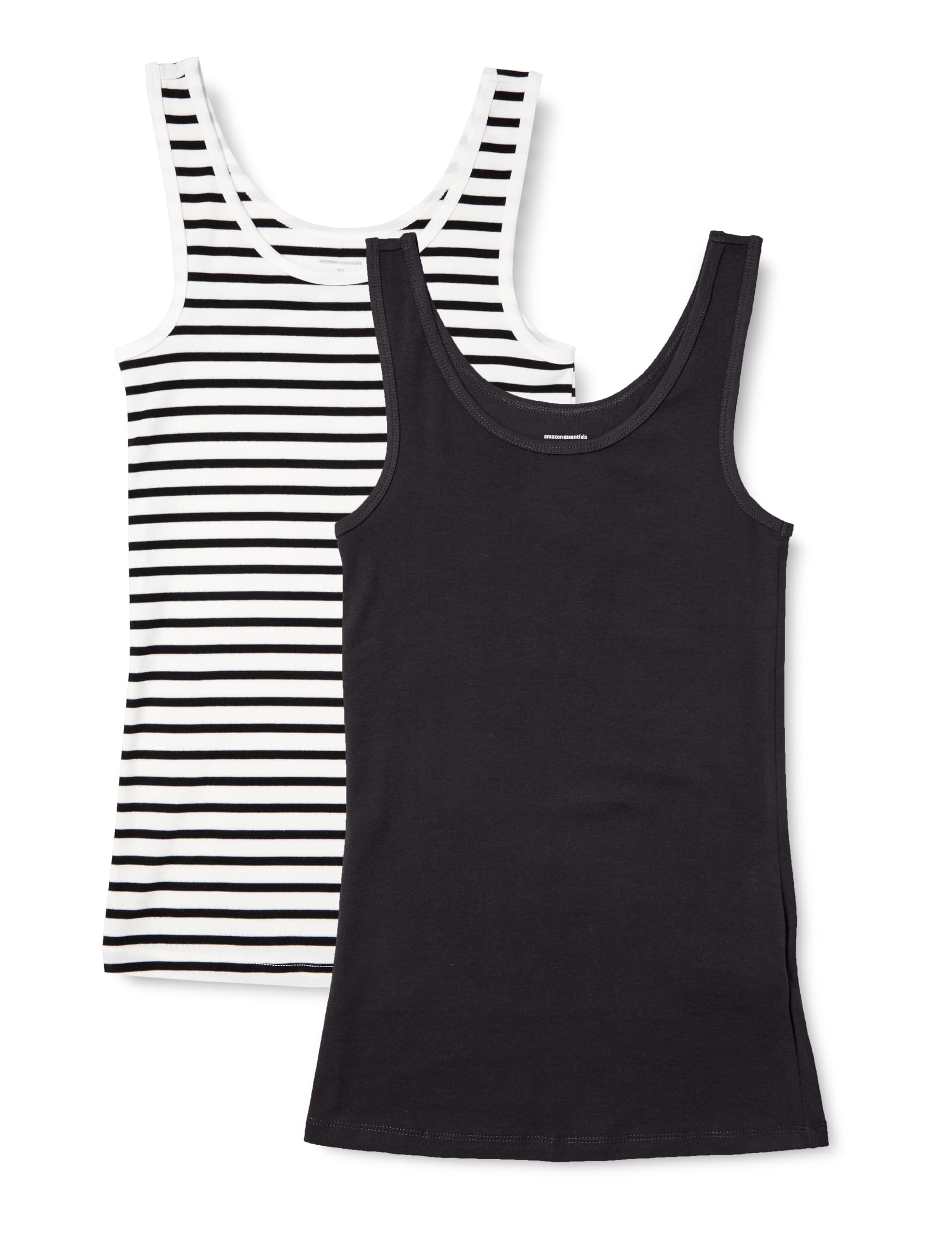 Amazon Essentials Women's Slim Fit Tank Top, Set of 2