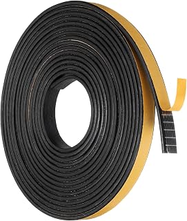 Door Window Seal Strip Self Adhesive High Density 1.2 x 0.3 cm Length 5 m Sealing Strip for Door Window Soundproof