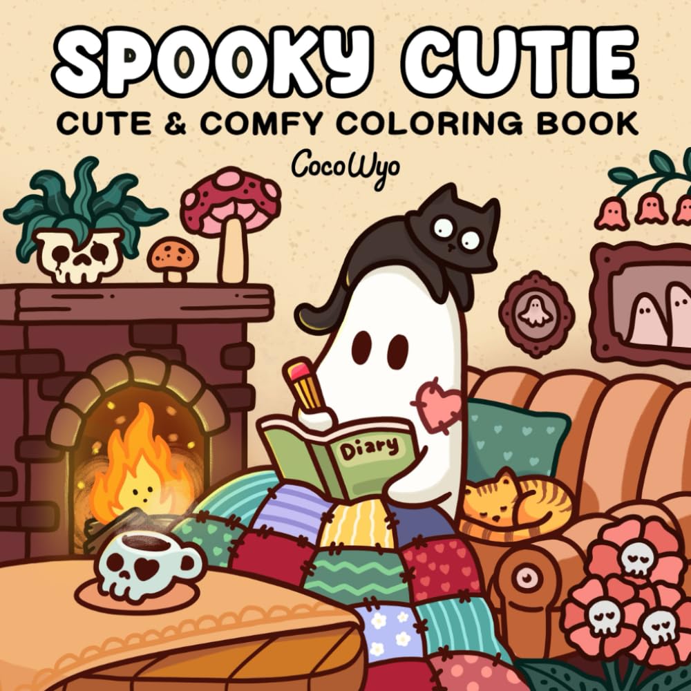 Spooky Cutie: Coloring Book for Adults and Teens Featuring Adorable Creepy Creat