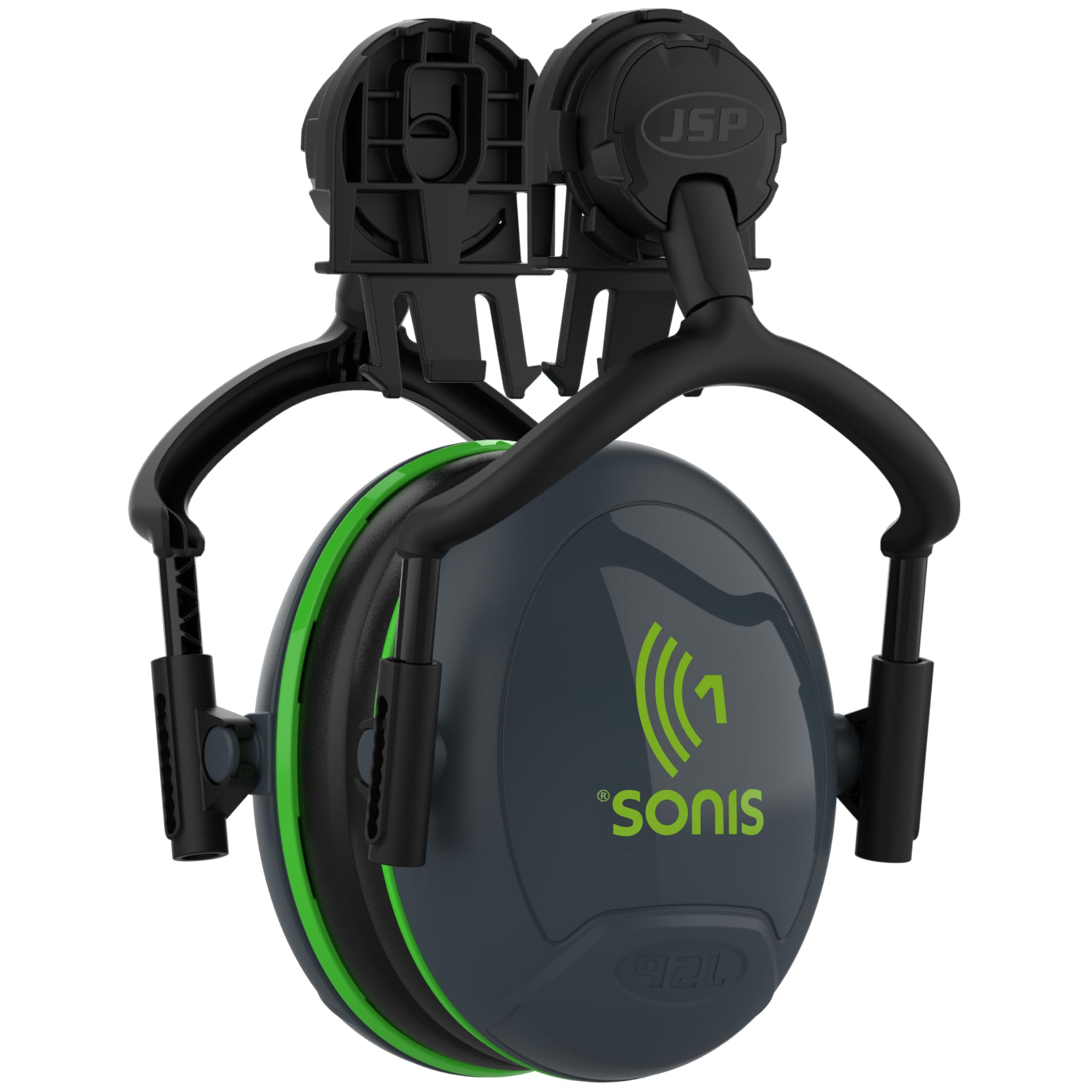 JSP SONIS 1 Ear Defenders Ear Muffs One Size Helmet Mounted PSA 26dB SNR | EVO H