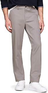 Tommy Hilfiger Men's Casual Moisture Wicking Wrinkle Resistant Stretch Performance Pants in Straight Fit