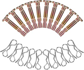 10 Sets of Shear Pins & Cotter Pins for Snowblower - 738-04124 and 714-04040 Replacement Shear Pin Kits Compatible with MTD Craftsman Cub Cadet Troy Bilt Snowblowers