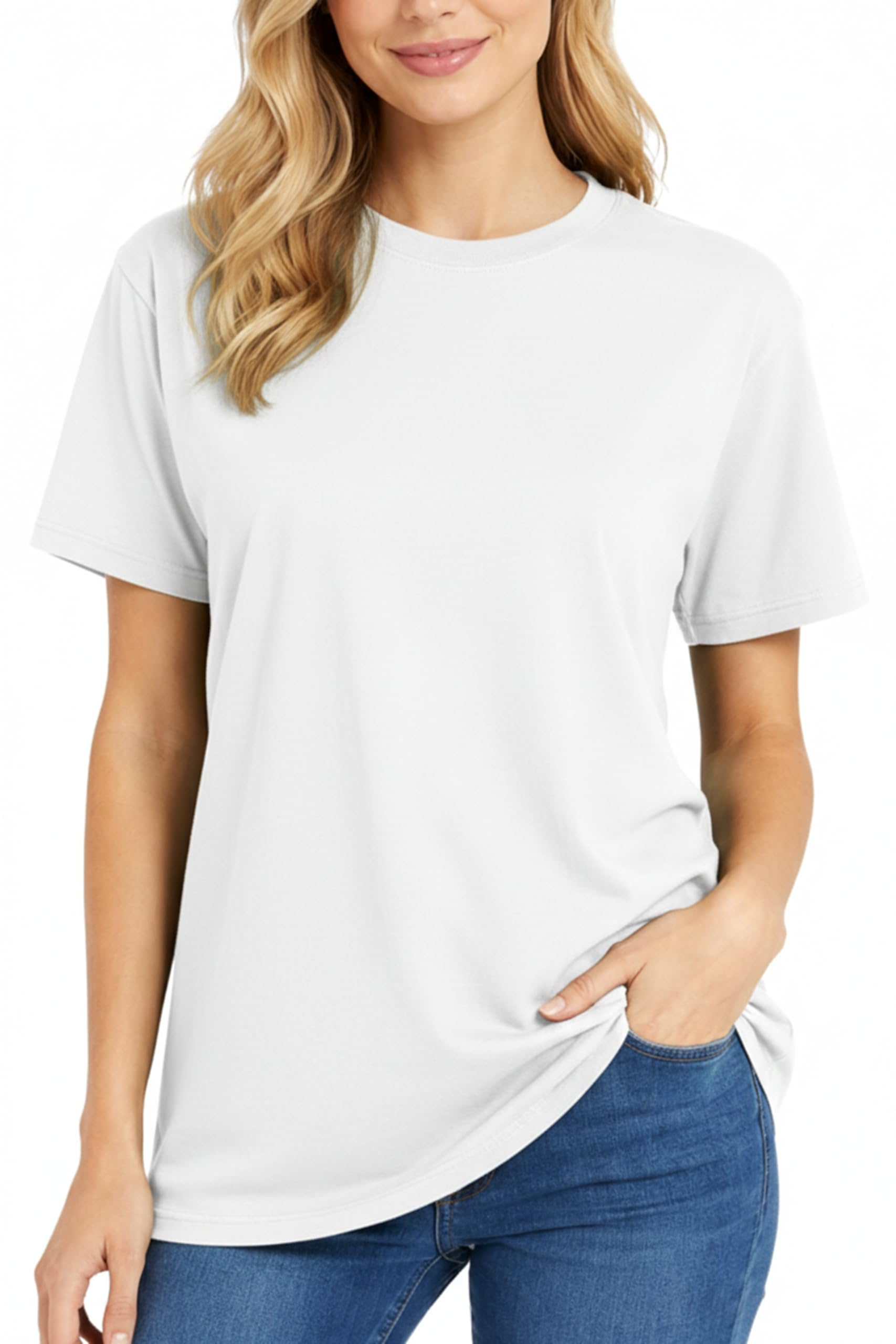 Re Tech UK - Ladies 100% Cotton T Shirts for Women UK