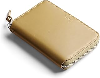 Bellroy Folio Wallet (compact leather folio/clutch wallet with space for cards, bills and coins, plus everyday essentials) - Mustard