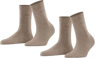 ESPRIT Women's Basic Easy 2-Pack Breathable Organic Cotton Soft Edges No Pressure on the Leg Suitable for Diabetics for Everyday Life Work Multipack 2 Pairs