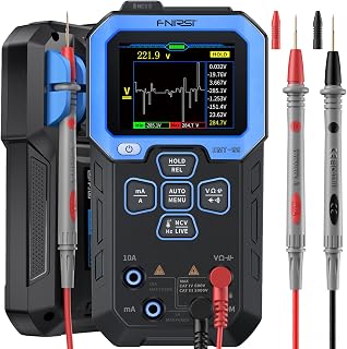FNIRSI DMT-99 Digital Multimeter 9999 Counts TRMS, Rechargeable Volt Meter | Auto-Ranging, Graph Recording, Anti-Burn Protection, NCV Voltage/Current/Resistance/Capacitance for Electronics, Auto Repair