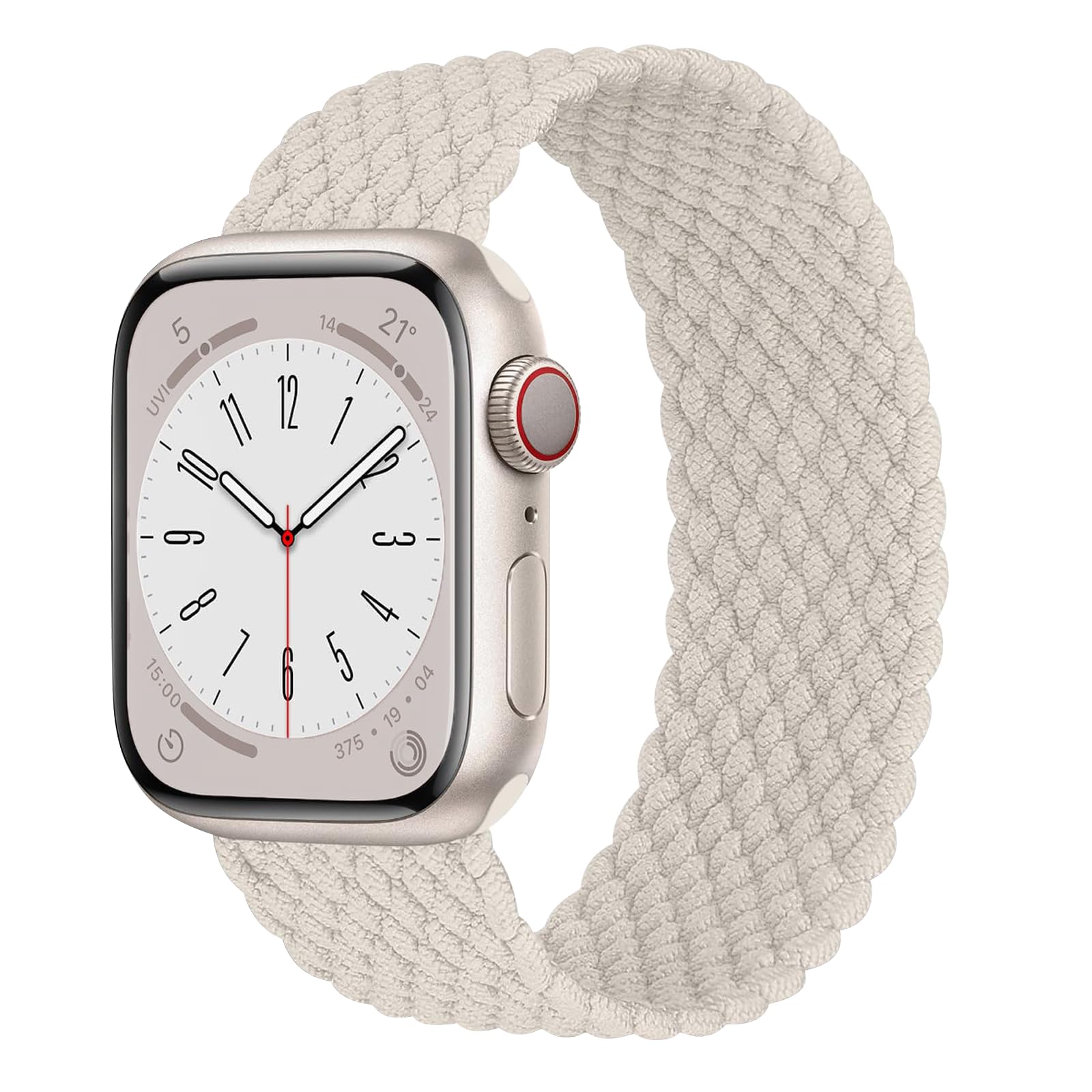 Cinturino intrecciato Solo Loop compatibile con Apple Watch da 38 mm, 40 mm, 41 