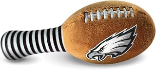 Smilo NFL Plush Football Rattle - Philadelphia Eagles | Soft Baby Rattle with Bell, for Babies and Toddlers from 3 Months, Designed for Little Hands, Motor Skill Development