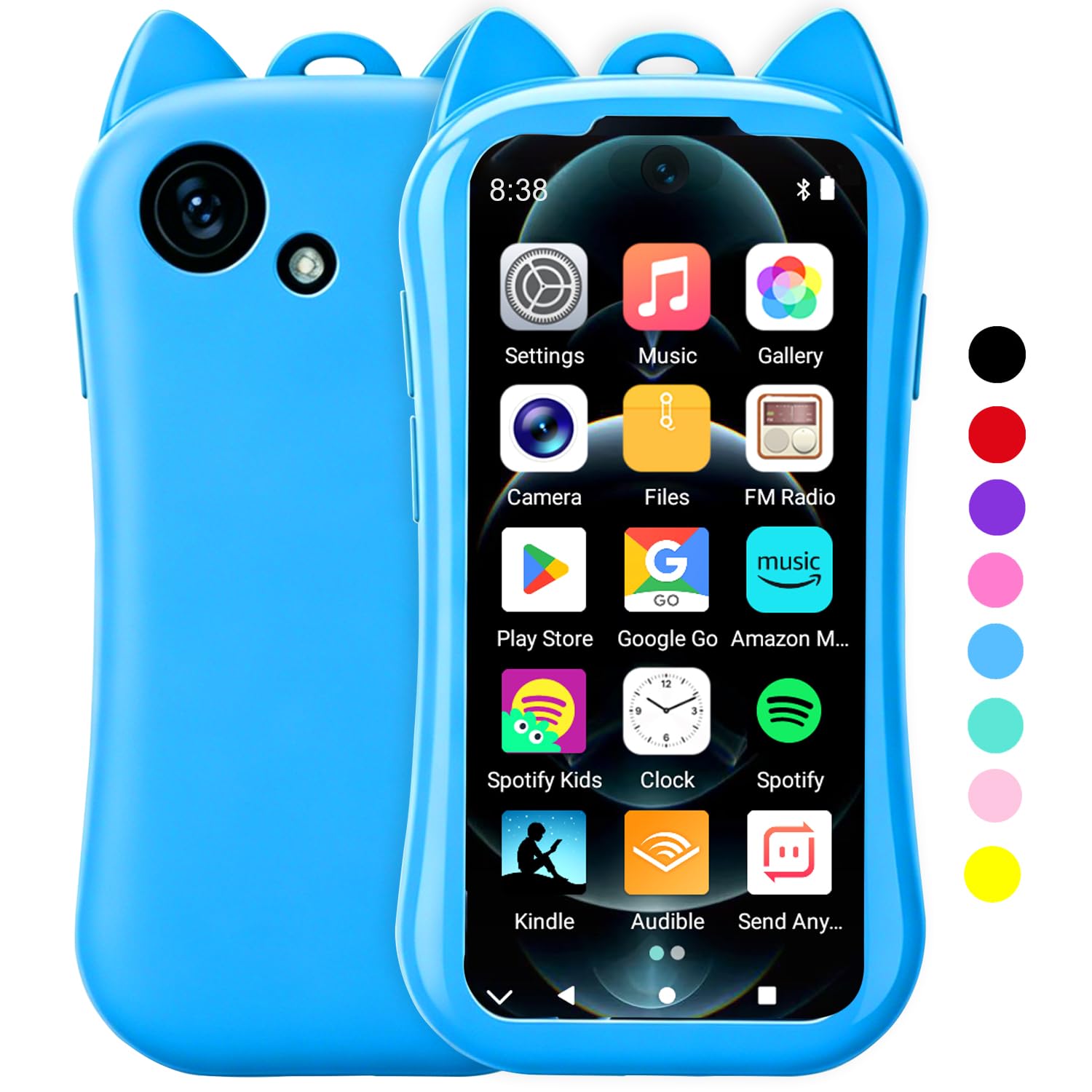 MP3 Player for Kids with Spotify, WiFi & Bluetooth, VISDOMEVO Android Kids MP3 P