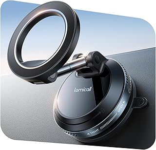 Lamicall Support Telephone Voiture pour MagSafe - [Ventouse sous Vide]