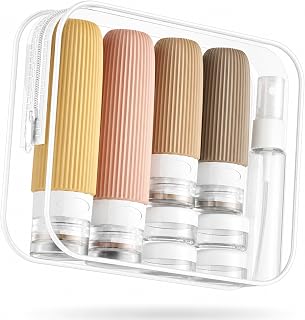 Mrsdry 16 Pack Travel Bottles Set, TSA Approved Leak Proof Silicone Squeezable Containers for Toiletries, Refillable Travel Accessories for Conditioner, Shampoo, Lotion &amp; Body Wash Accessories