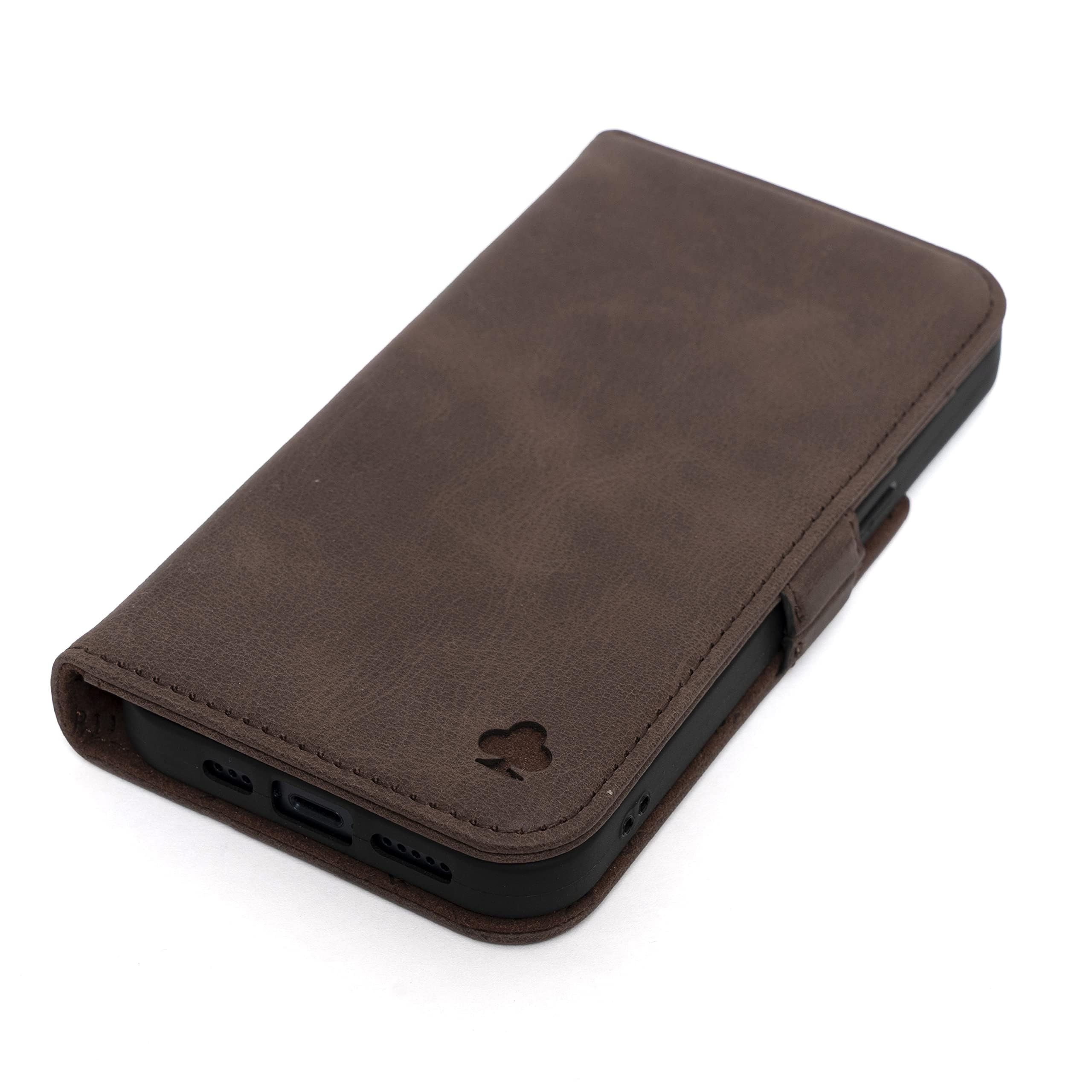 Porter Riley - Leather Case for iPhone 13 (6.1 inch), Stand/Cover/Wallet Card Sl