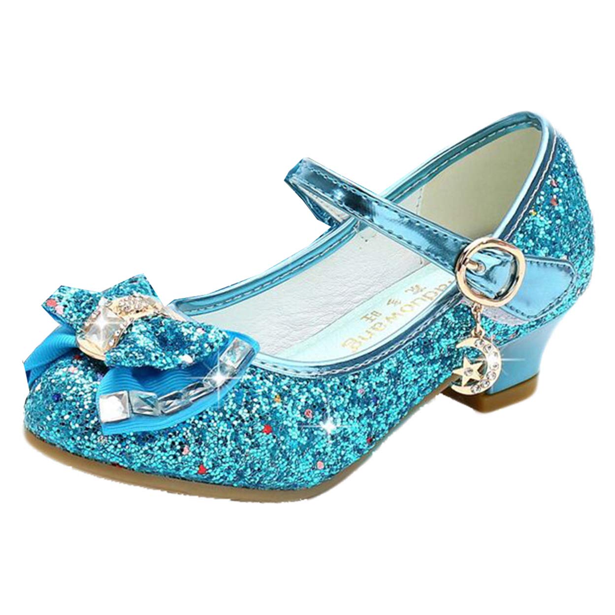 Girls' Princess Shoes Heel for Girls Princess Cosplay Shoes Sequins Shoe Costume