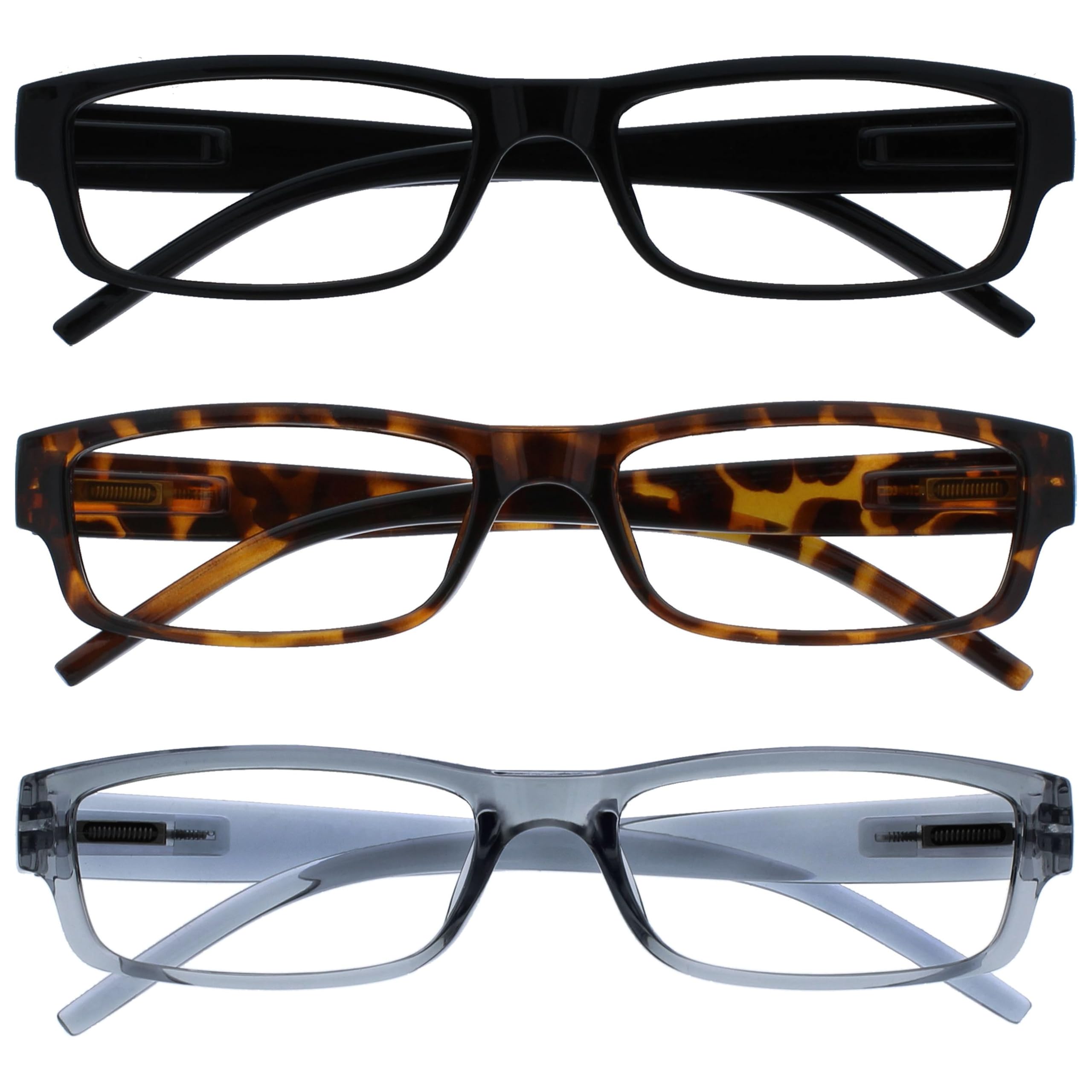 OPULIZE The Company Reading Glasses Black Brown Gray Lightweight Comfortable Rea
