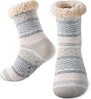 Cirorld Calcetines Mujer Termicos, Calcetines Invierno Antideslizantes Gruesos Casa, Calcetine para Dormir Polar Calentitos, Regalo de Año Nuevo para Mujer, Mamá o Novia
