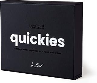Quickies - 30 Intimate Scratch-Off Date Night Challenges for Couples | Intimate Scratch-Off Date Challenges, The Adventure Challenge Couples Game For Busy Schedules, Romantic Gift