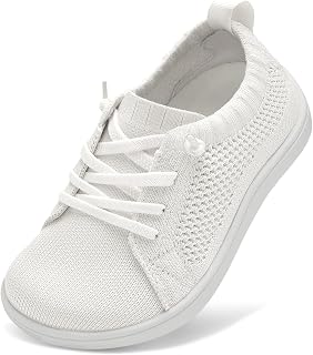 JIASUQI Toddler Shoes Boys Girls Wide Barefoot Slip on Shoes Kids Breathable Zero Drop Minimalist Tennis Sneakers