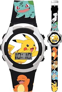 Accutime Kids Pokemon Digital LCD Quartz Watch for Boys, Girls, and Adults All Ages