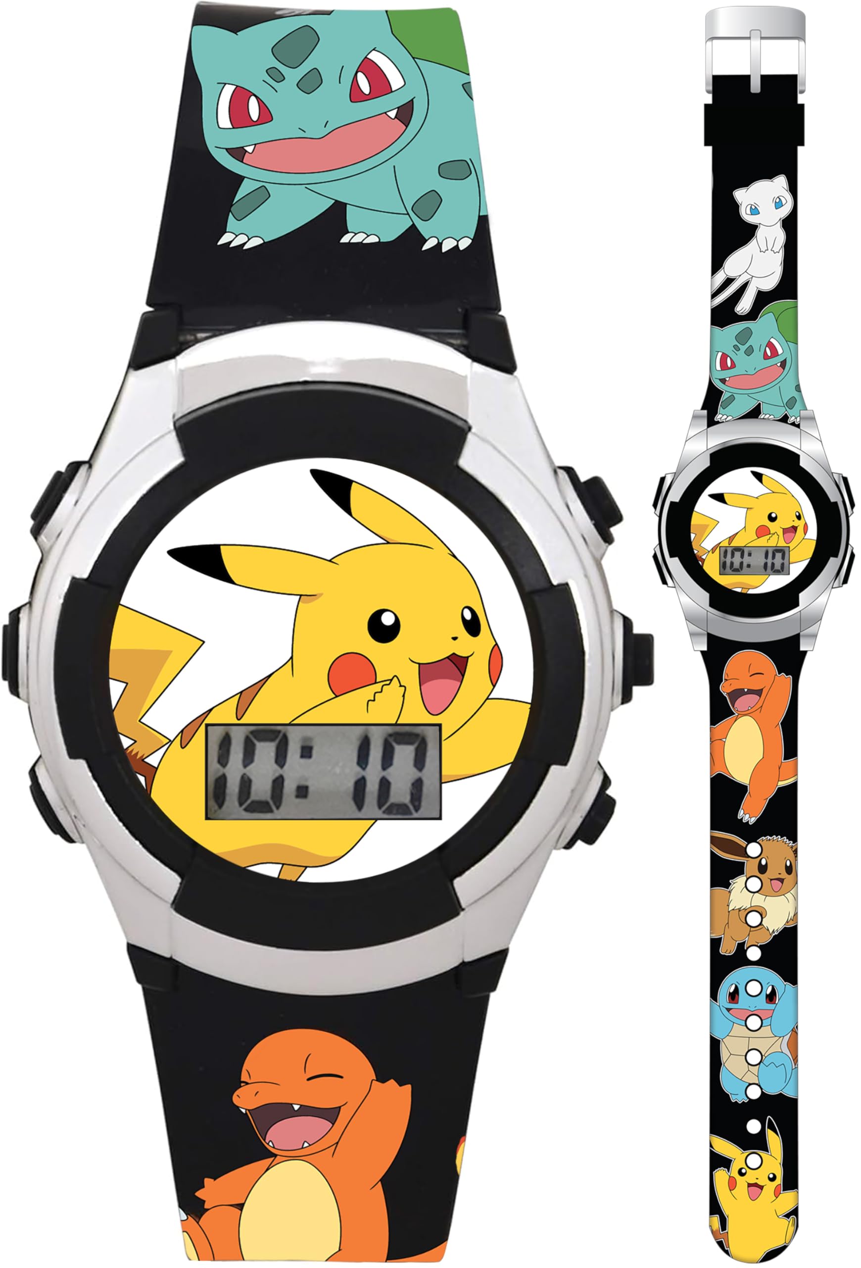 Accutime Kids Pokemon Digital LCD Quartz Watch for Boys, Girls, and Adults All A
