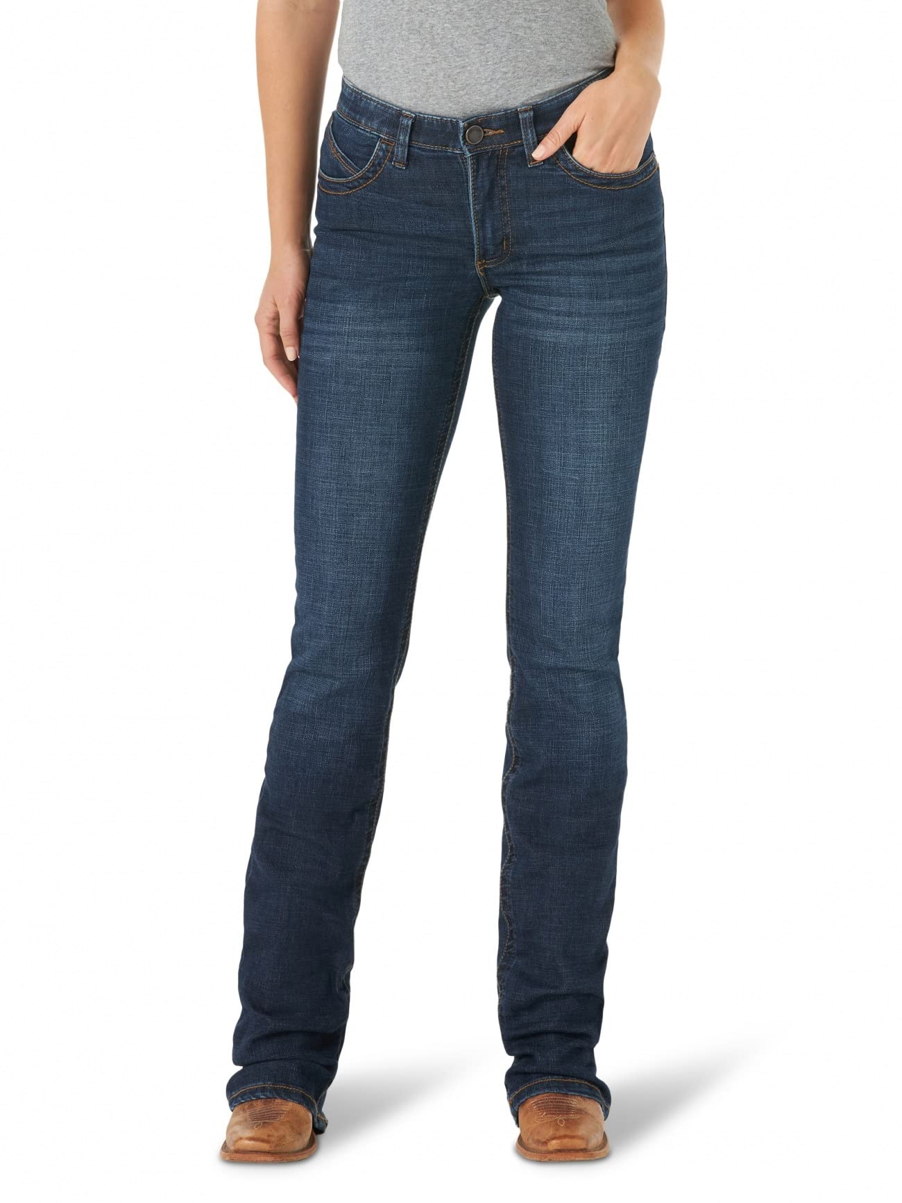 Wrangler Women's Willow Mid Rise Boot Cut Ultimate Riding Pant