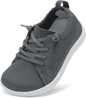 JIASUQI Toddler Shoes Boys Girls Wide Barefoot Slip on Shoes Kids Breathable Zero Drop Minimalist Tennis Sneakers