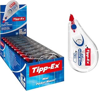 Tipp-Ex Mini Pocket Mouse | Heavy Duty Correction Tape | Smooth & Accurate Application | Compact & Practical Size | Pack of 10 - 6m x 5mm