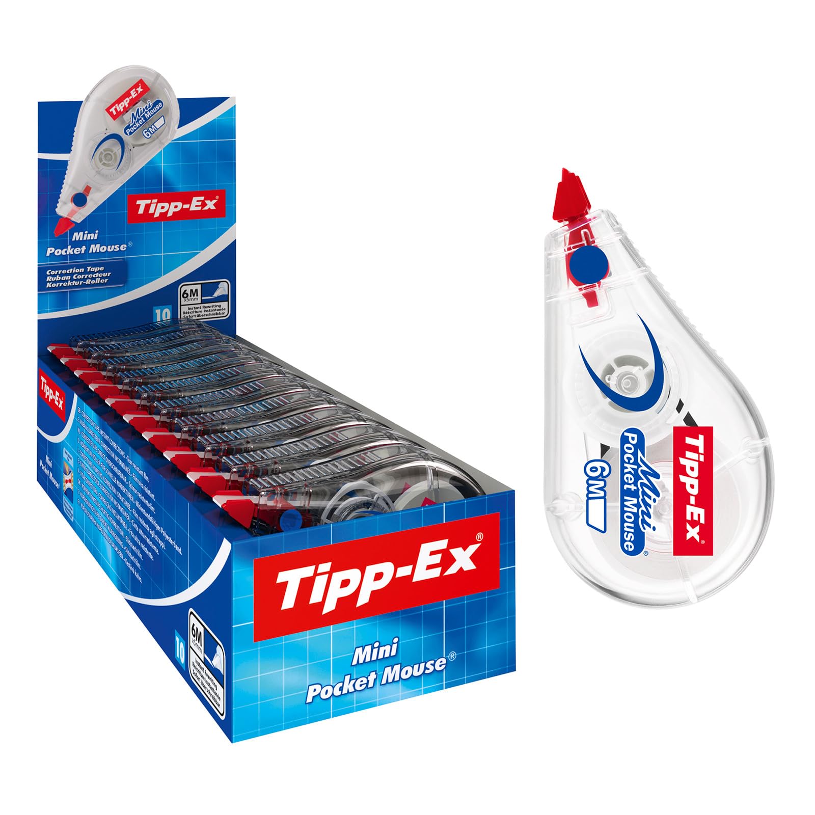 Tipp-Ex Mini Pocket Mouse | Heavy Duty Correction Tape | Smooth & Accurate Appli