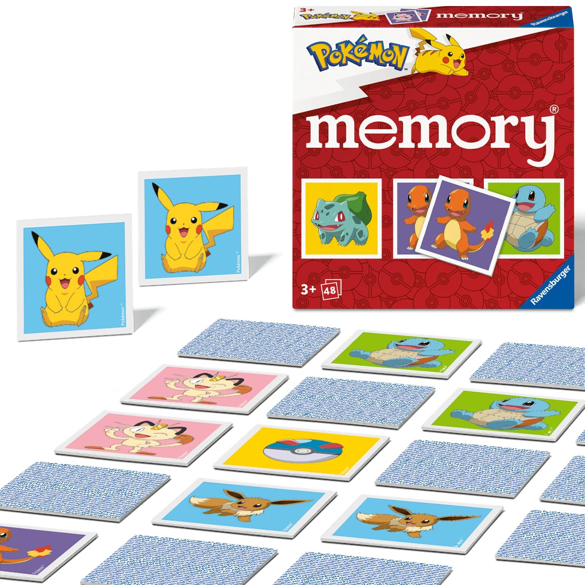 Ravensburger Pokemon Mini Memory Game for Kids Age 3 Years Up - 2 to 6 Players