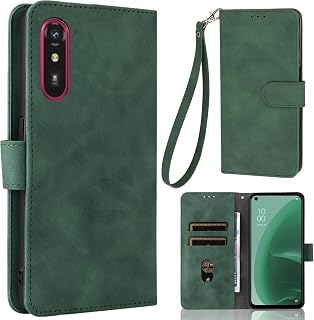 Easy Smartphone a A401FC / Lite MR01 Case Flip-style [One Strap Included] Compatible with Easy Smartphone Lite MR01 SIM-free Fujitsu Smartphone Case LiteMR01 Mobile Cover case Heofuixt Stand with